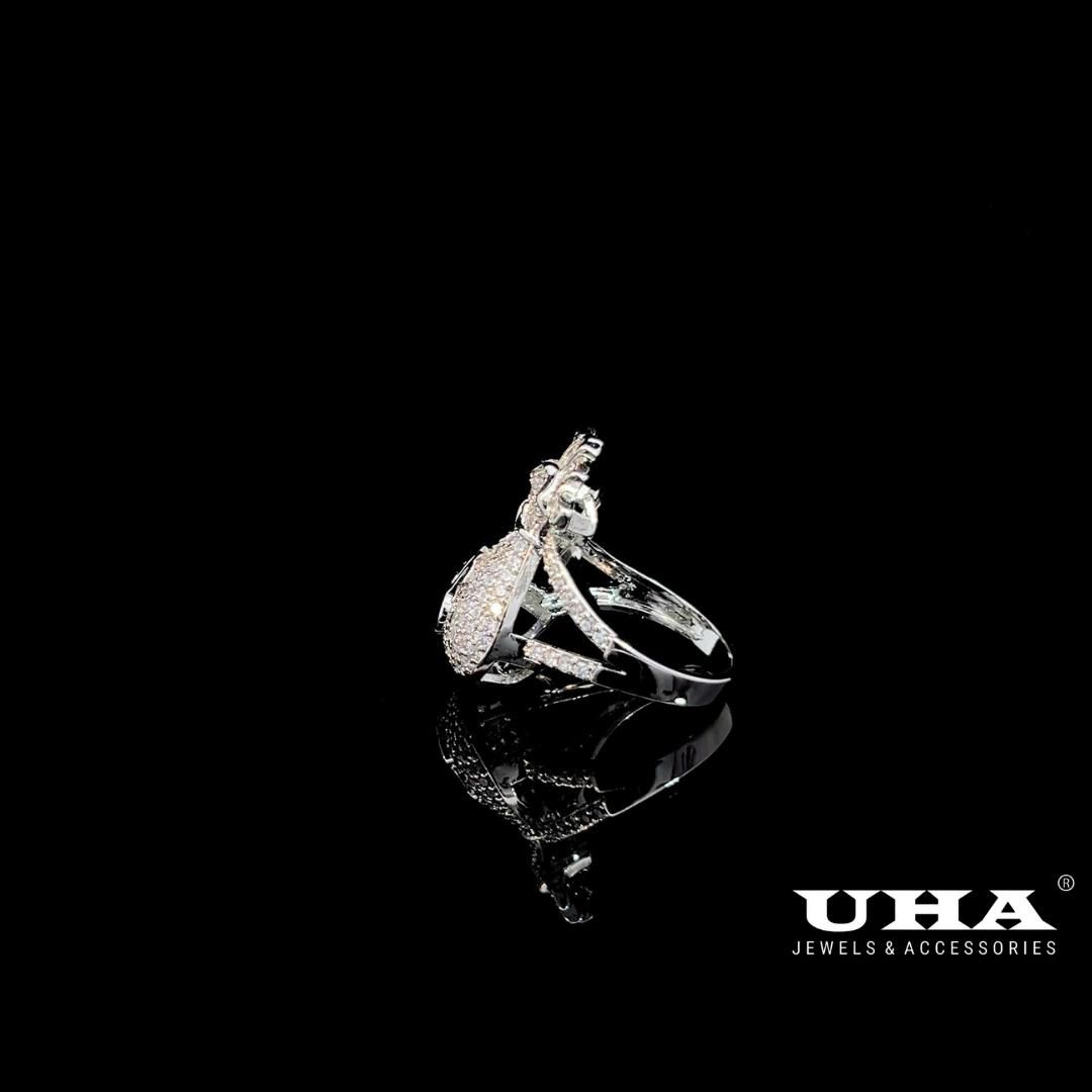 N809 Nhẫn nữ thiết kế kiểu túi tiền sang trọng trẻ trung UHA