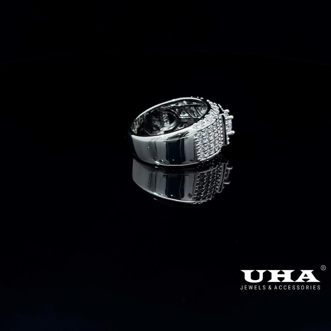 N1221 Nhẫn nam đính đá CZ cao cấp thiết kế tinh tế nhẹ nhàng UHA