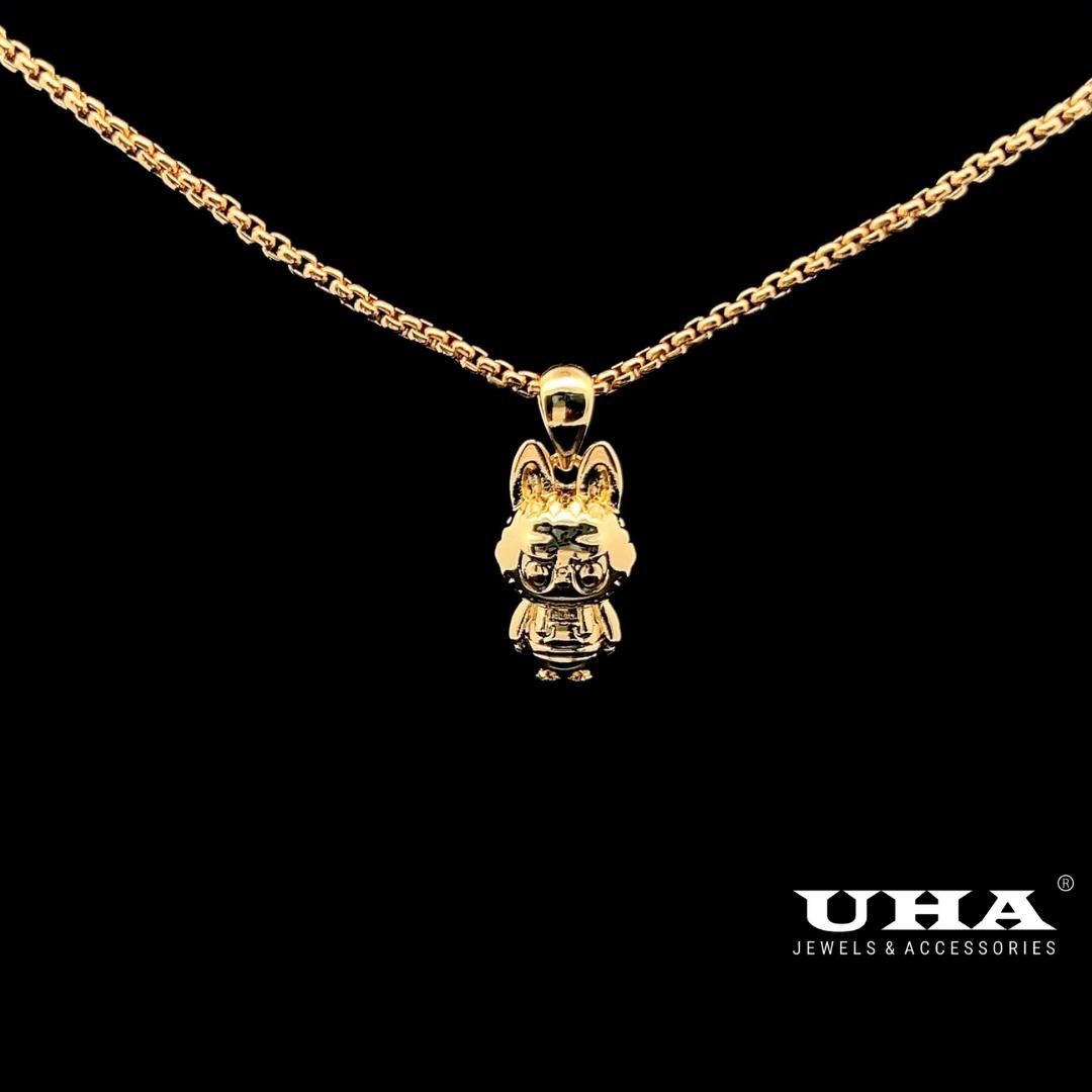 M1646 Mặt và Dây chuyền LBB cao cấp thiết kế unisex cá tính UHA