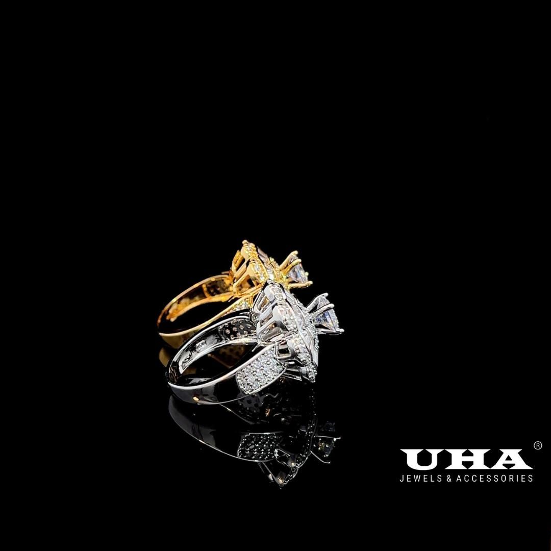 N805 Nhẫn nữ đính đá CZ cao cấp bền màu UHA Women