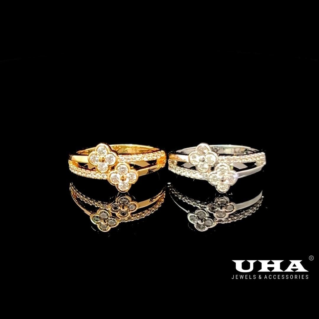 N1248 Nhẫn nữ đính đá CZ cao cấp thiết kế cá tính nhẹ nhàng UHA