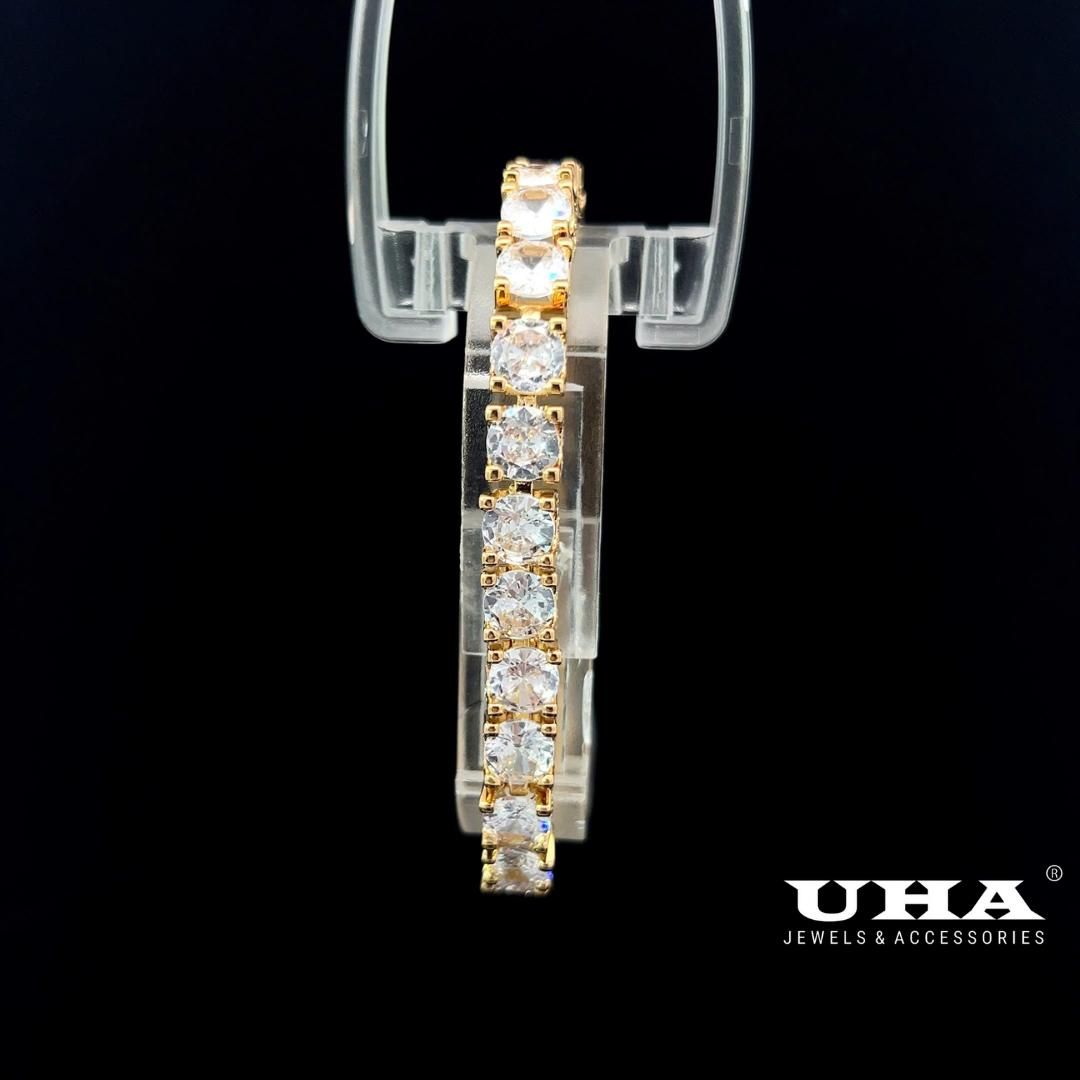 L662 Lắc tay unisex thiết kế sang trọng đính đá sáng lấp lánh UHA Phụ Kiện