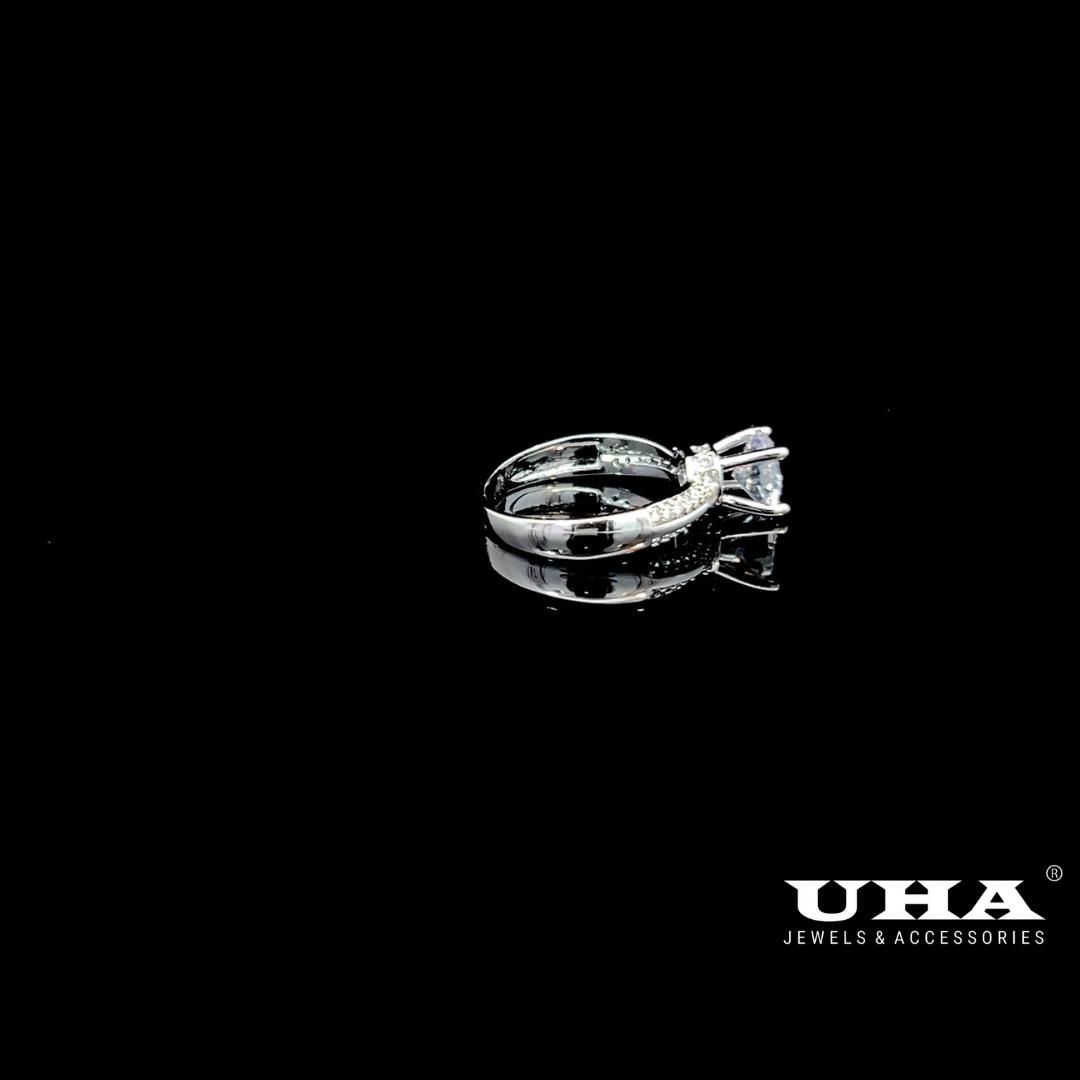 N959 Nhẫn nữ đính đá CZ cao cấp sáng lấp lánh UHA