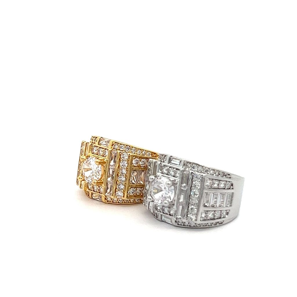 UHA - Nhẫn nam đính xoàn xi kim cao cấp N767