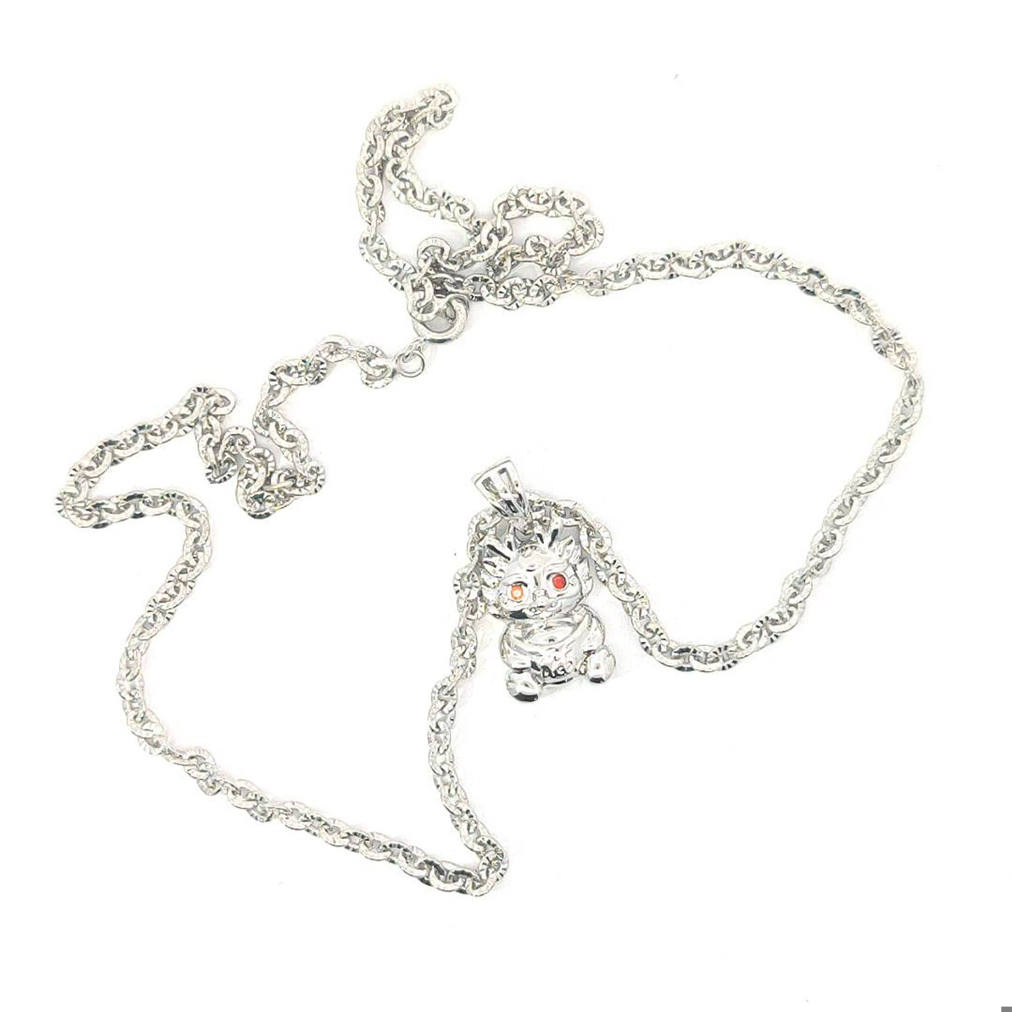 M1593 Mặt và  dây chuyền  kiểu rồng tài lộc đơn giản thanh lịch Women Nữ Jewelry Trang Sức