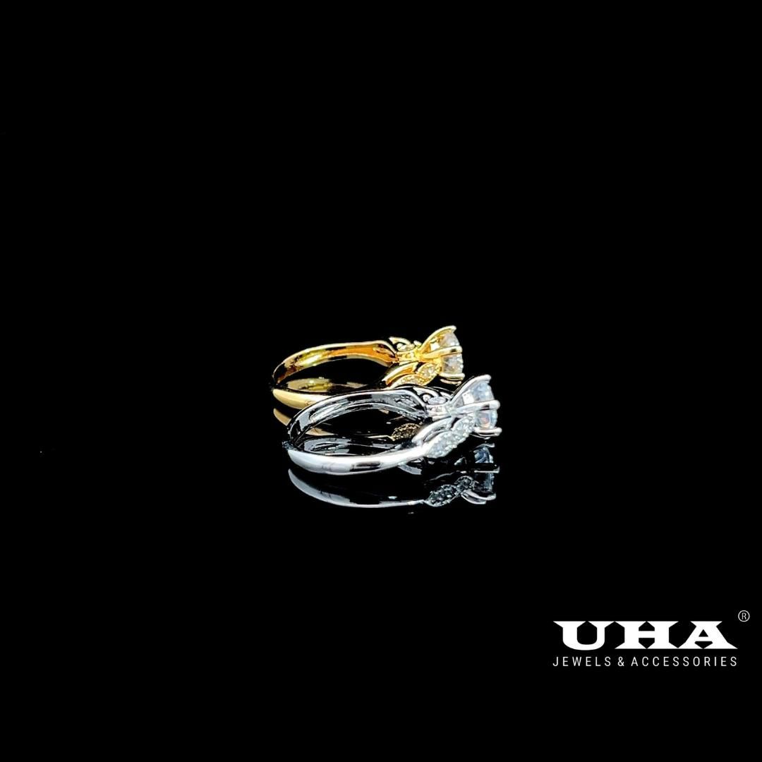 N1270 Nhẫn nữ đính đá CZ cao cấp sáng lấp lánh UHA Women