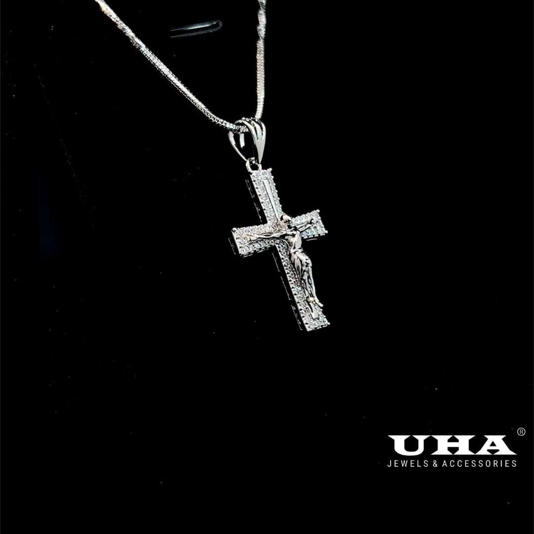 M1376 Mặt dây chuyền  thánh giá  kiểu dáng sang trọng  KÈM DÂY UHA Dây Chuyền Nữ Trang Sức Women Jewelry