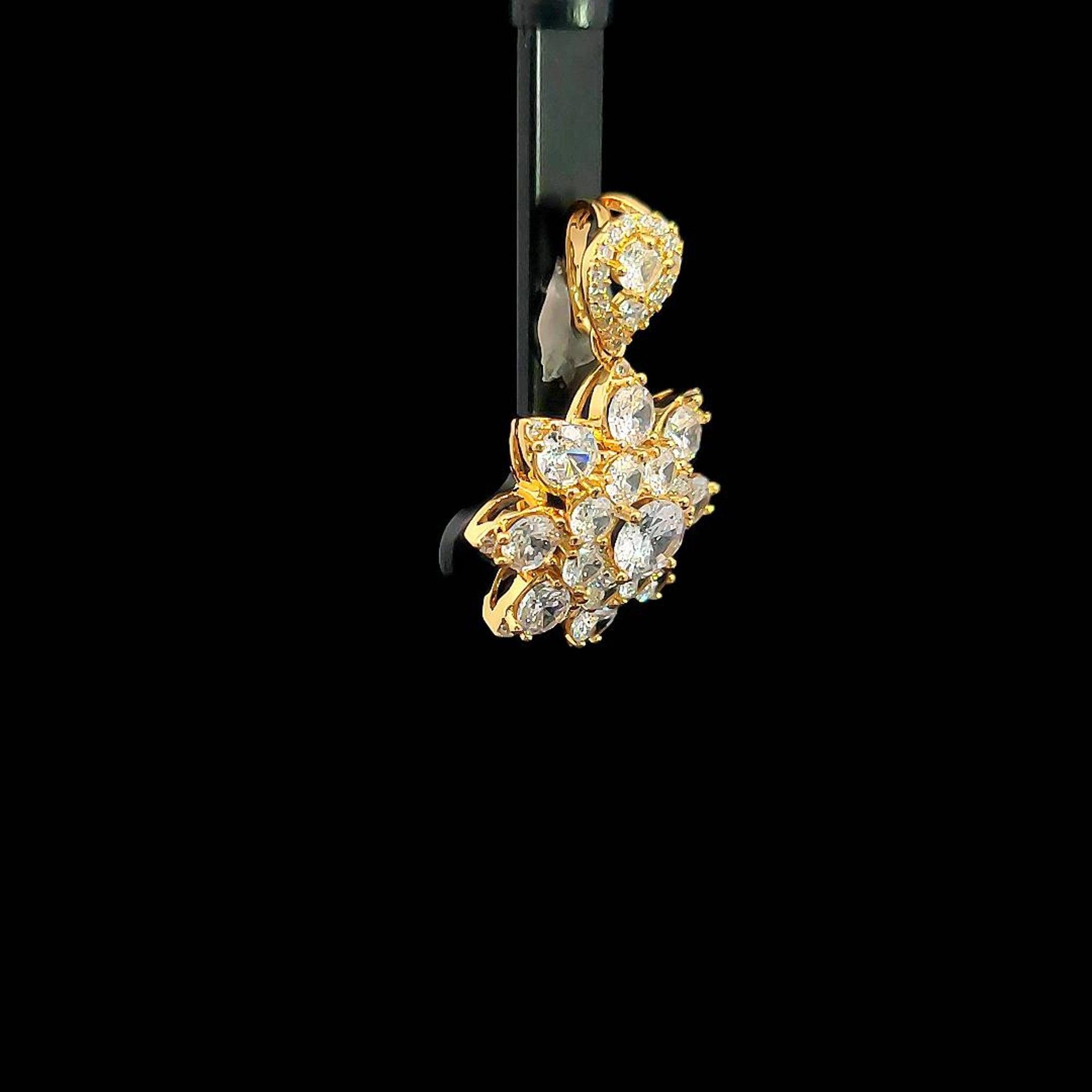 M1597 Mặt kèm dây chuyền nữ dính đá CZ cao cấp sáng lấp lánh Dây Chuyền Women Jewelry Chain
