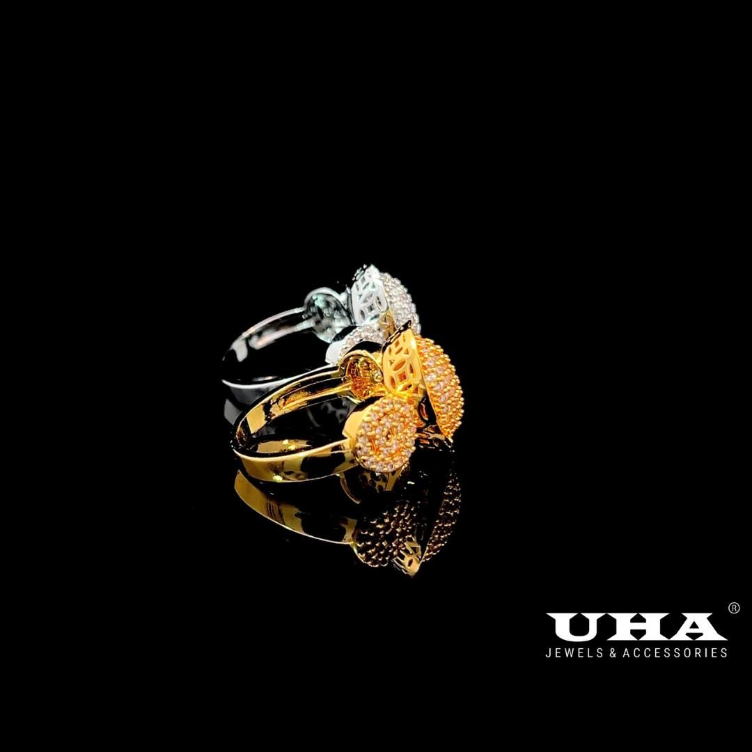 N903  Nhẫn nữ UHA đính đá CZ cao cấp sáng lấp lánh UHA Women