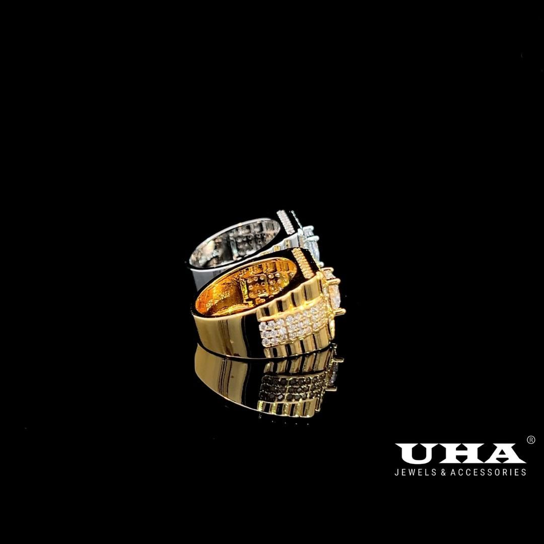 N920 Nhẫn nam đính đá CZ cao cấp sáng lấp lánh UHA