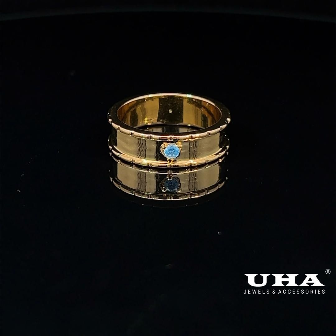 N1038DM Nhẫn nam đính đá màu phong thủy siêu xinh UHA