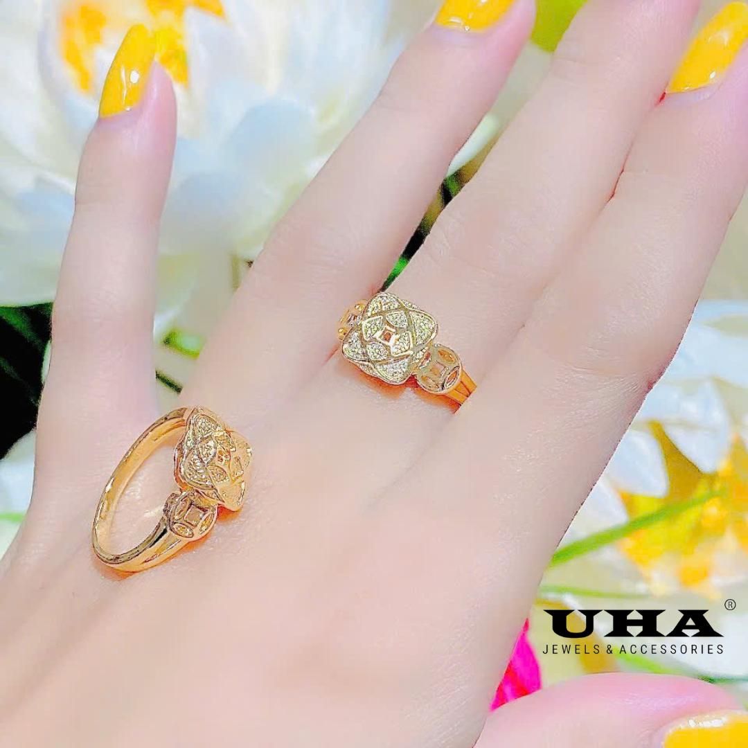 N1238 Nhẫn nữ thiết kế trẻ trung đơn giản UHA Women