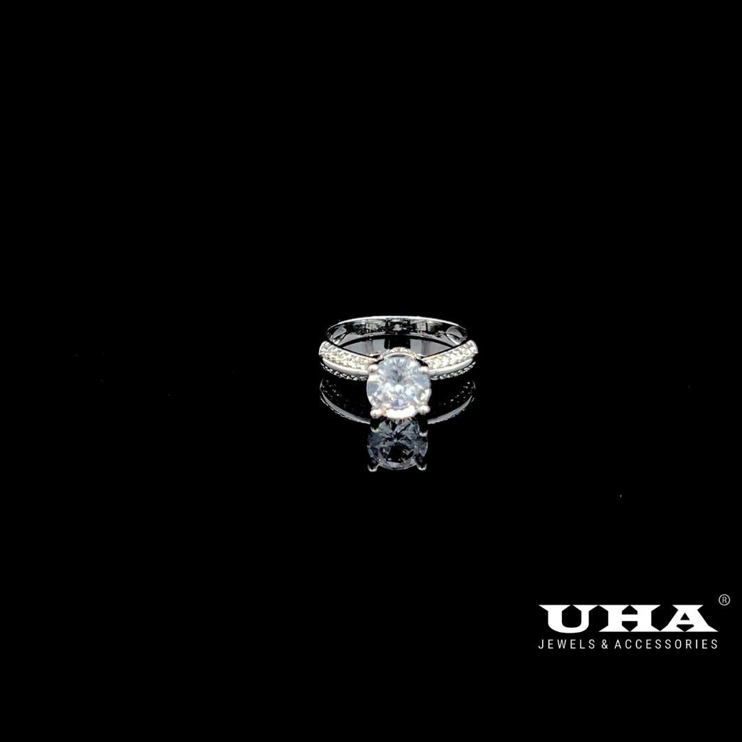 N959 Nhẫn nữ đính đá CZ cao cấp sáng lấp lánh UHA Women