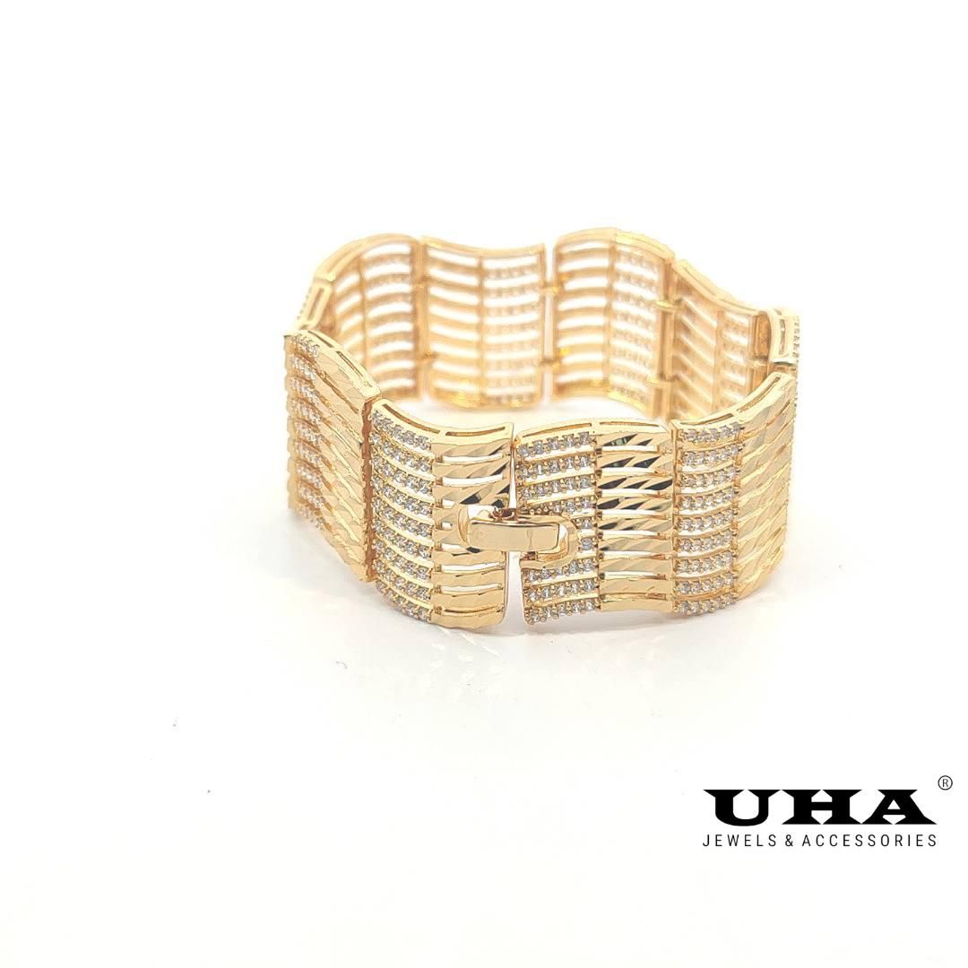 L379 Lắc tay nữ thiết kế sang trọng đính đá siêu sáng-UHA Phụ Kiện Women