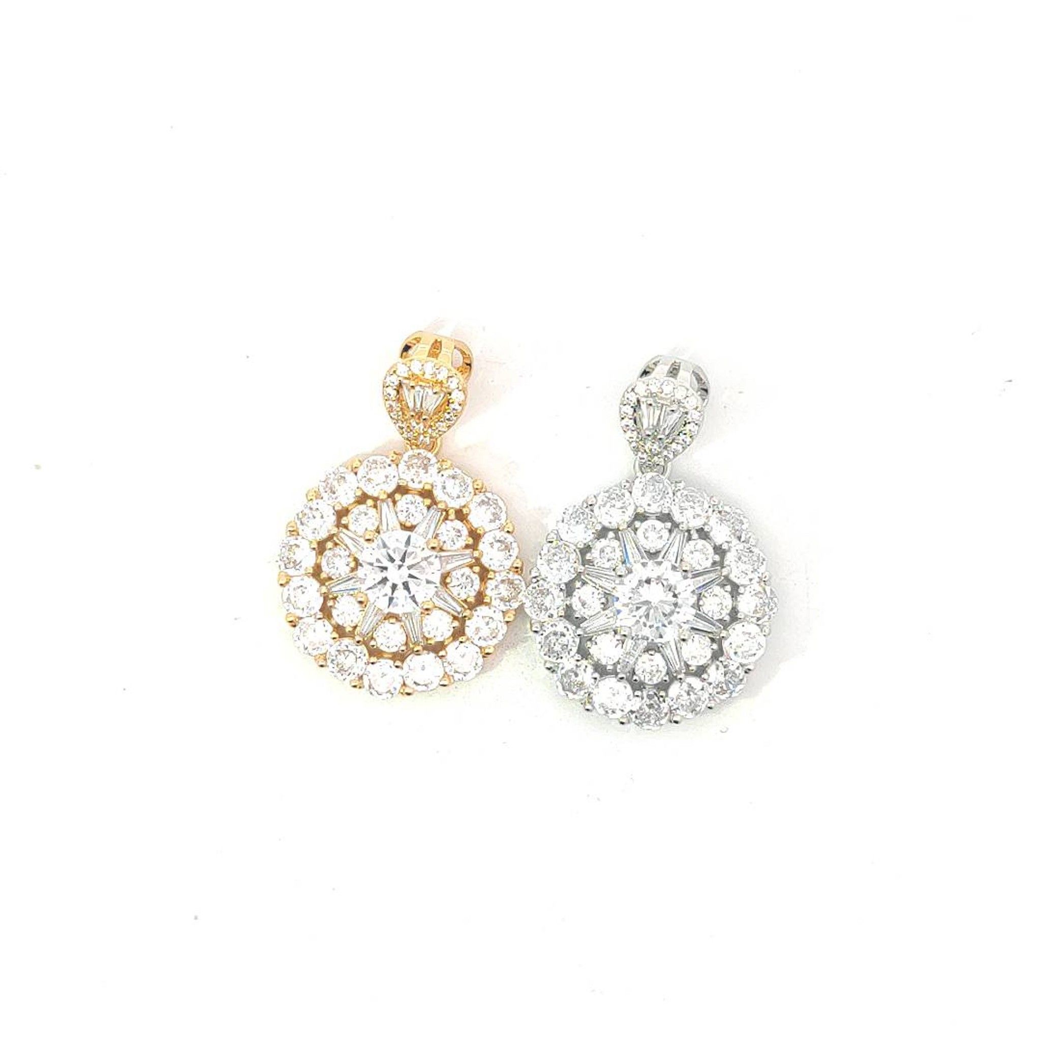 M1586 Mặt dây chuyền nữ đính đá Women Khuyên Tai Charm