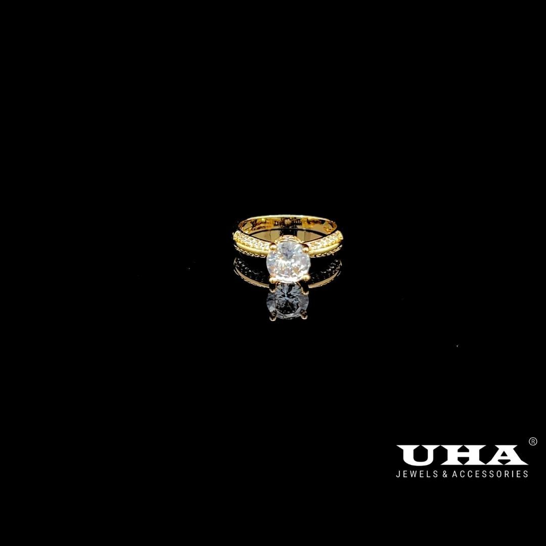 N959 Nhẫn nữ đính đá CZ cao cấp sáng lấp lánh UHA Women