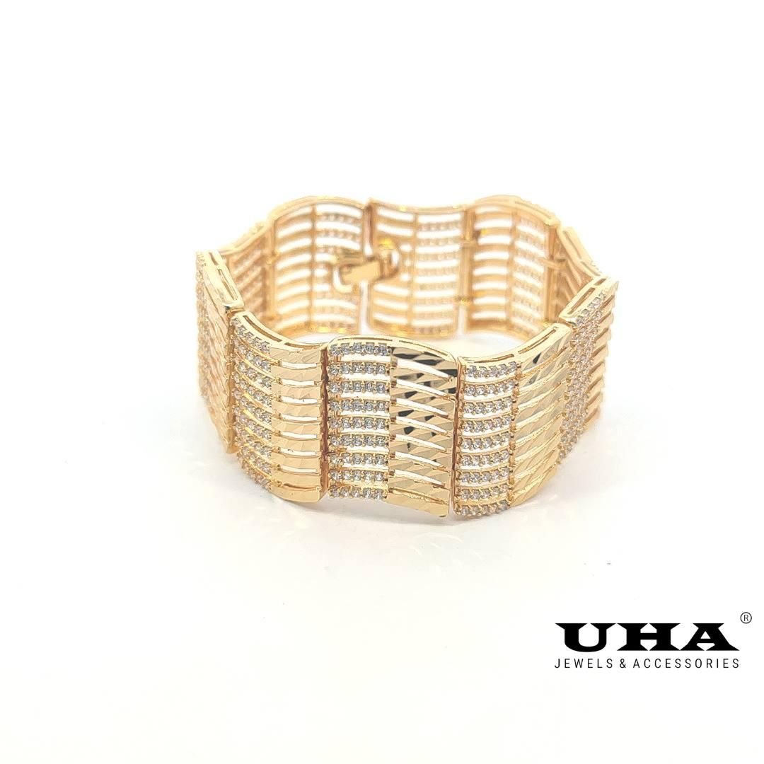 L379 Lắc tay nữ thiết kế sang trọng đính đá siêu sáng-UHA Phụ Kiện Women