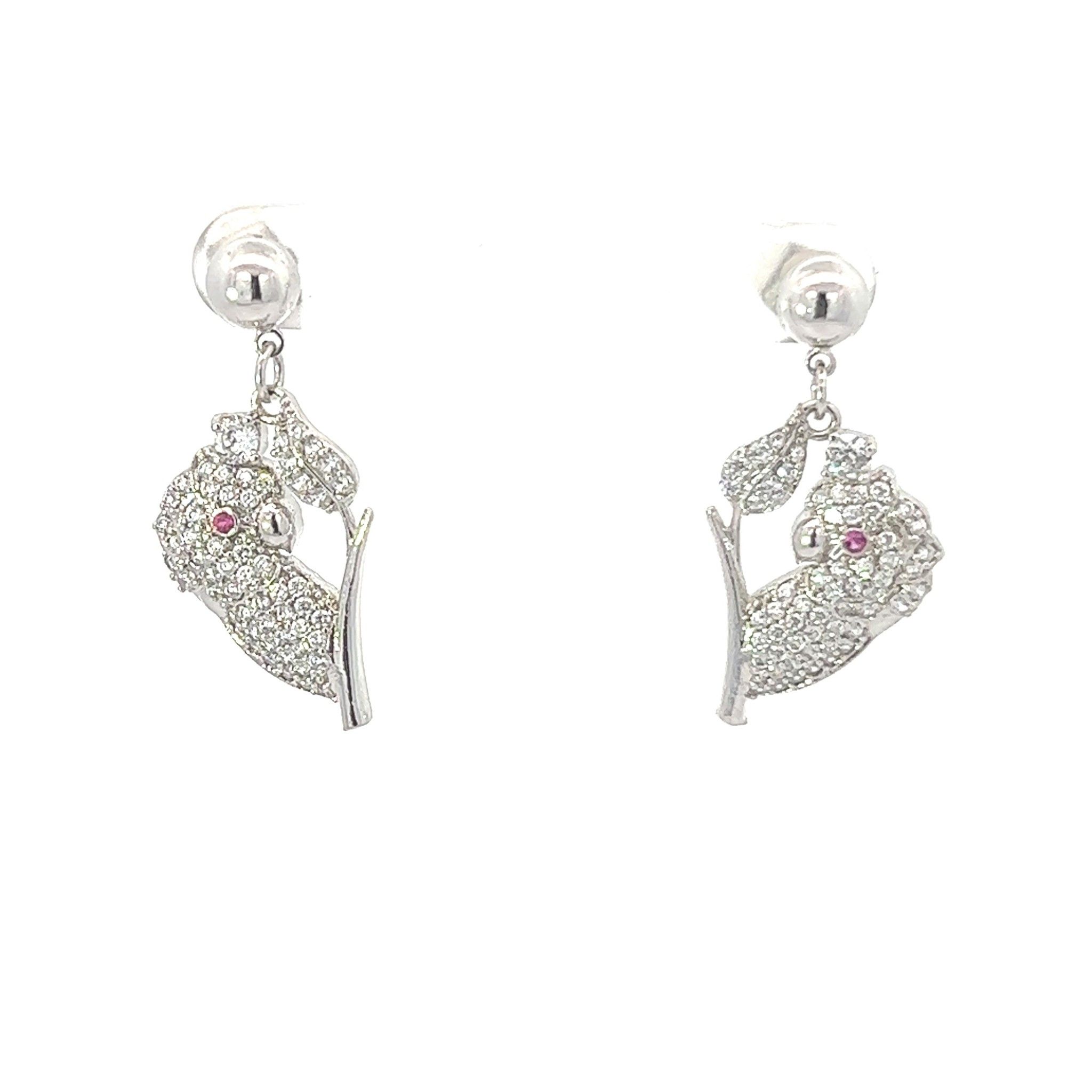 B1048 Bông tai kiểu dáng đính đá baguette siêu xinh Women