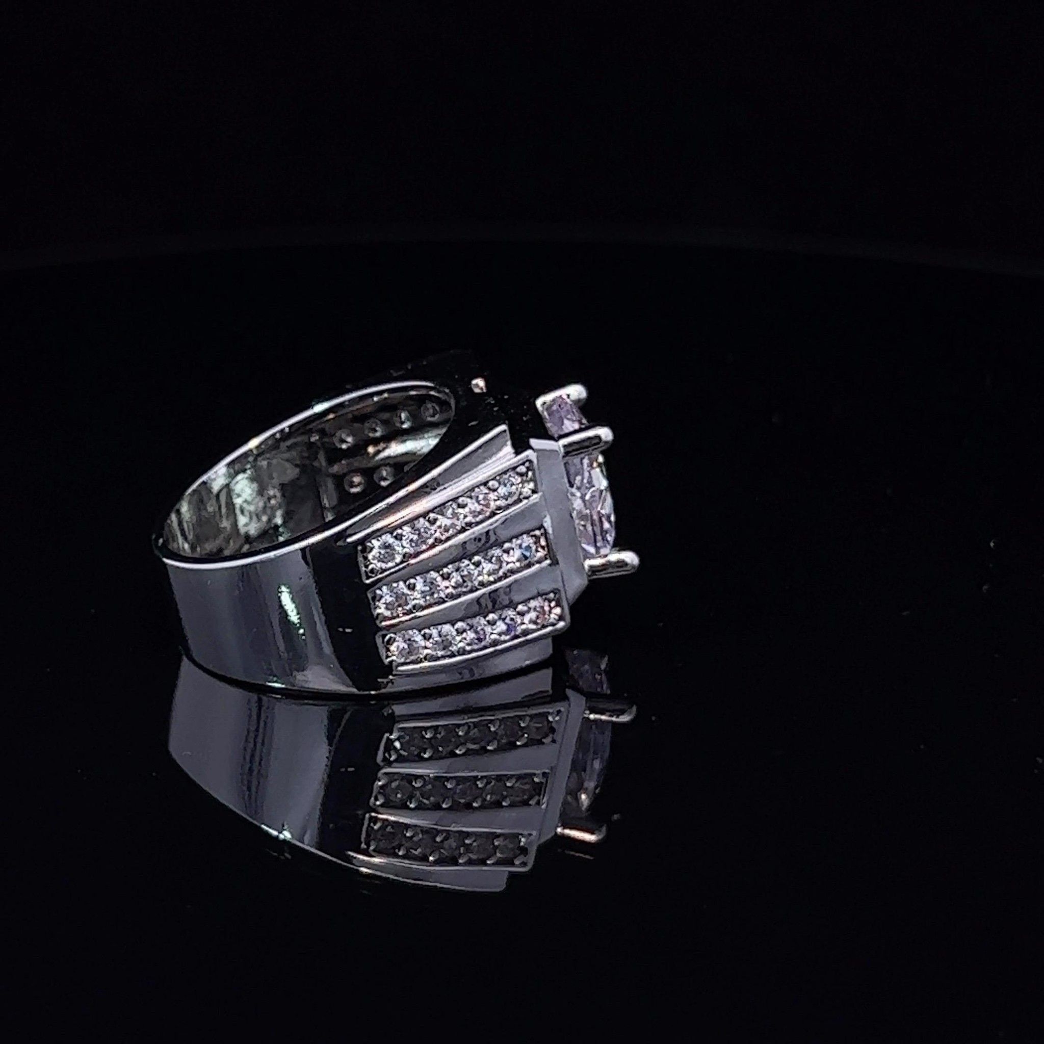 N849 Nhẫn nam đính đá CZ cao cấp