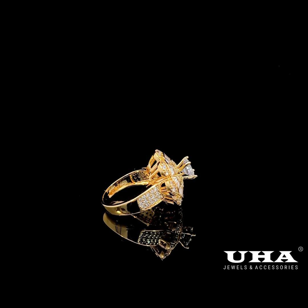 N805 Nhẫn nữ đính đá CZ cao cấp bền màu UHA Women