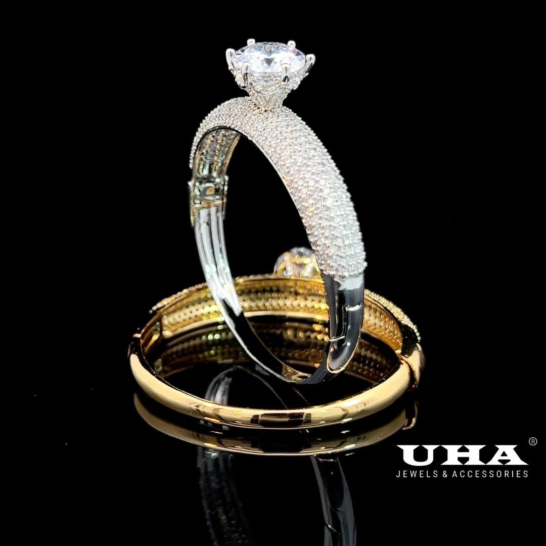 V615 Vòng tay nữ đính đá cz cao cấp sáng lấp lánh UHA Phụ Kiện