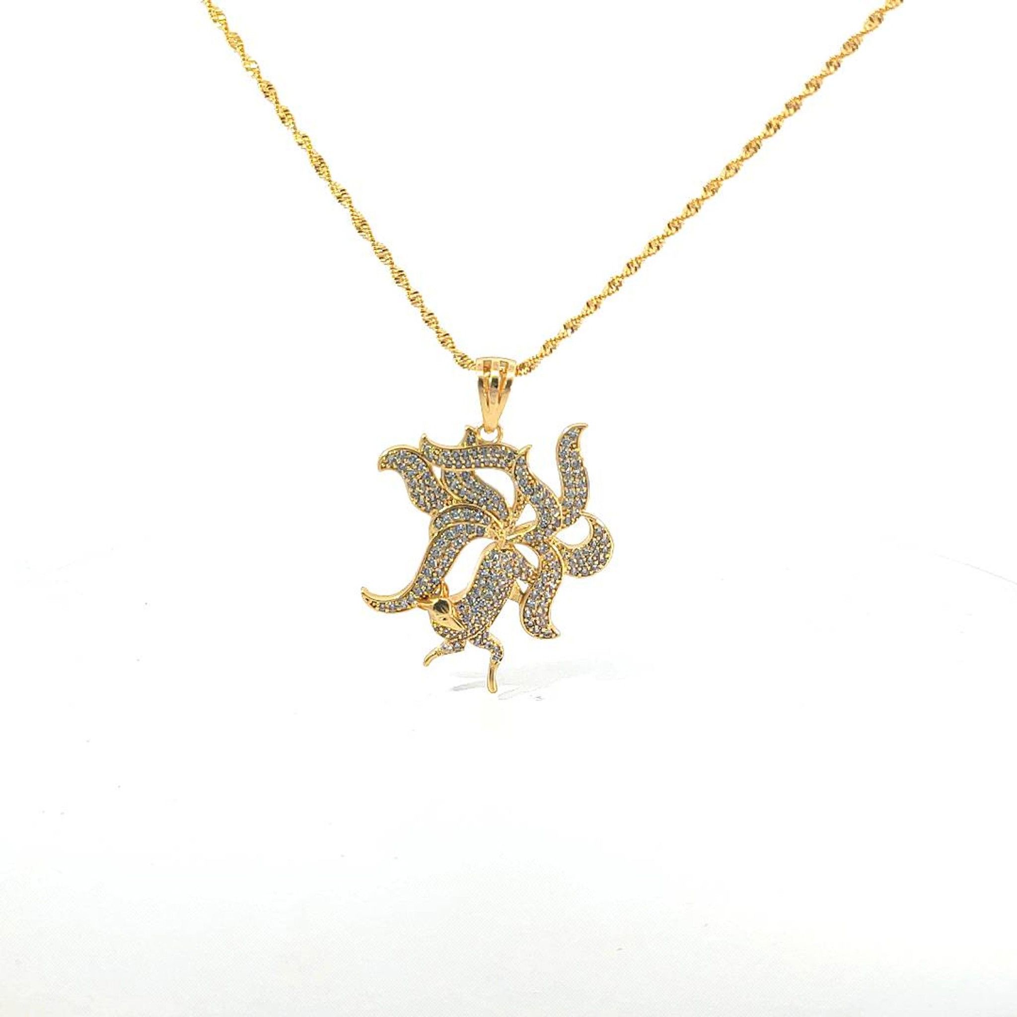M1451 - Mặt dây chuyền nữ mạ vàng kiểu dáng sang trọng (Không kèm dây) Women