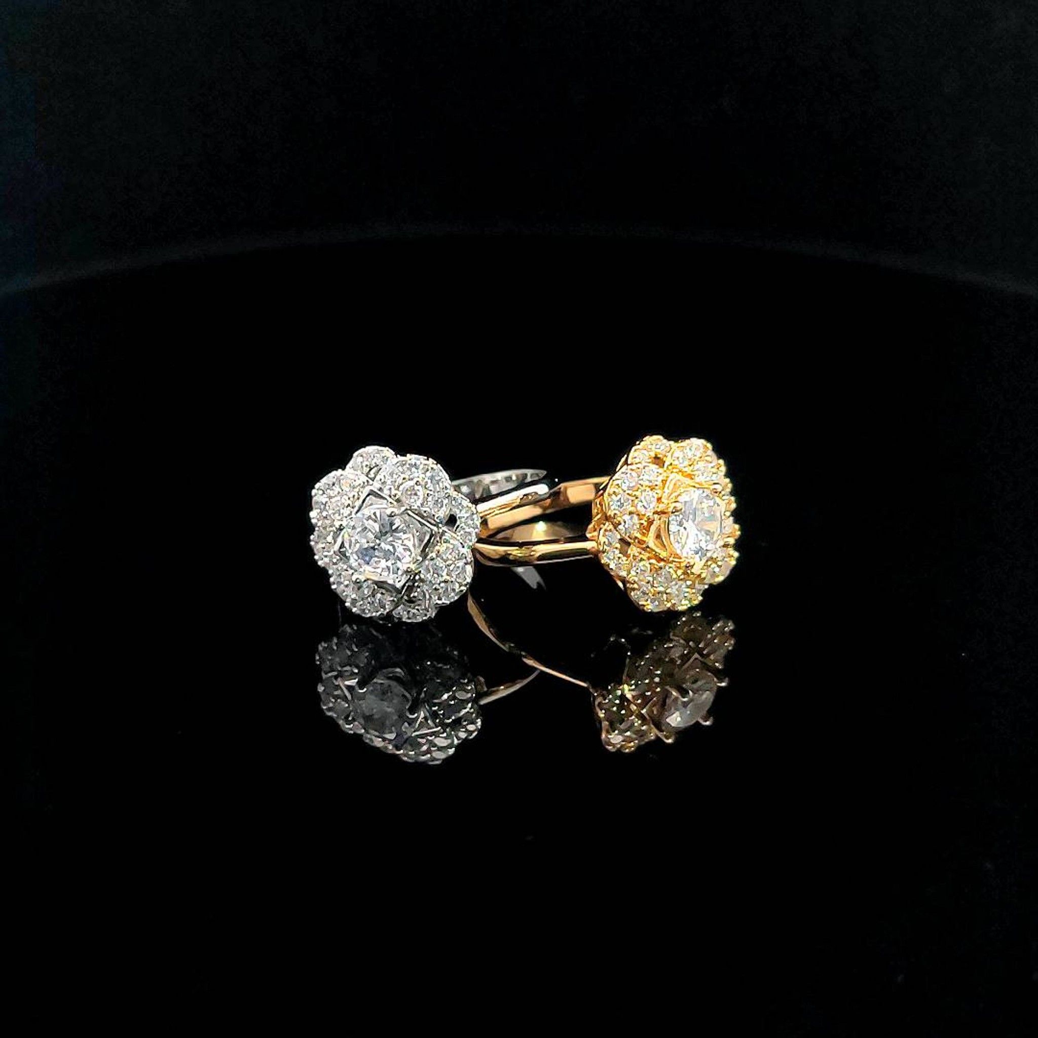 N1077 nhẫn nữ đính đá CZ cao cấp bền màu UHA Women