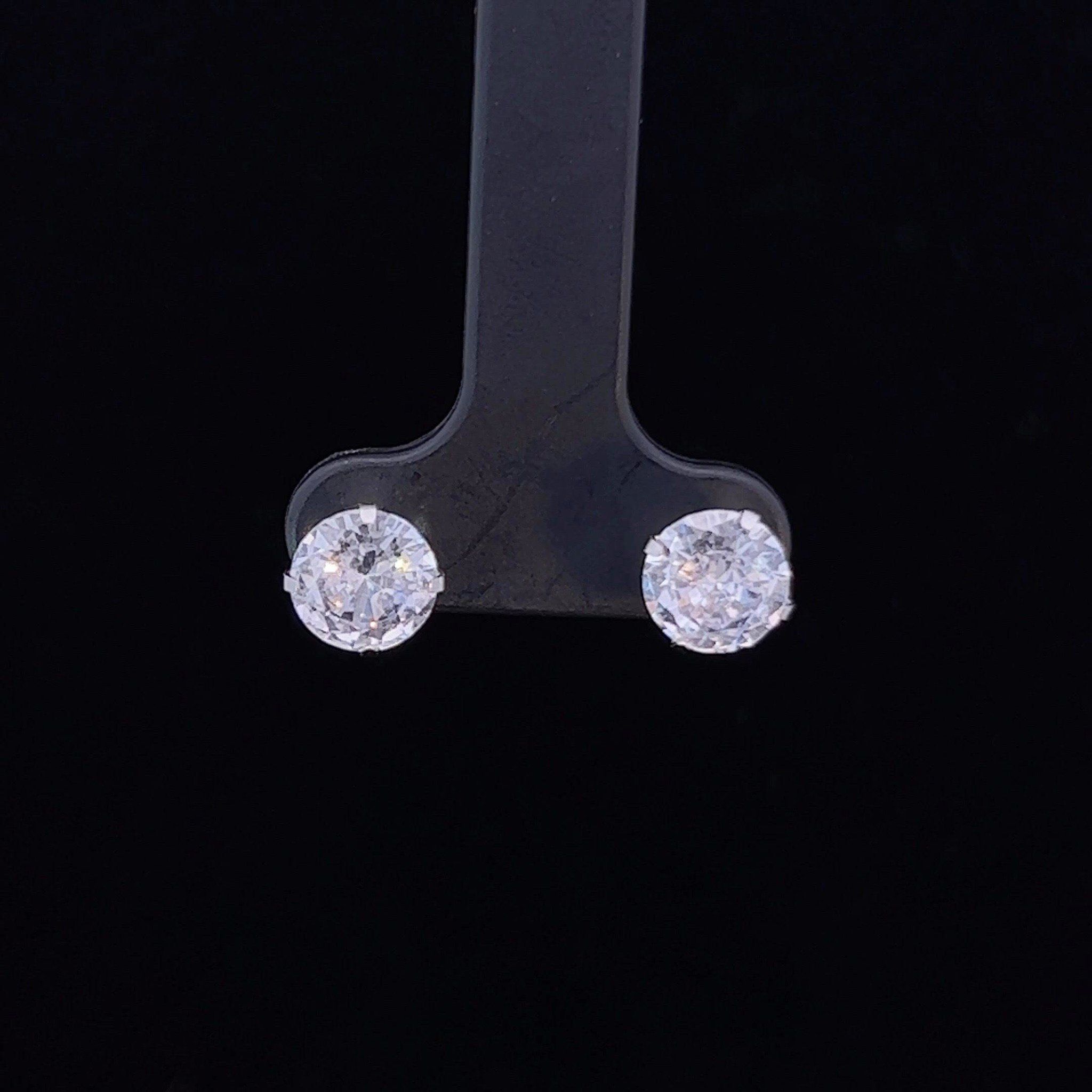 BVD Bông tai nụ đá CZ cao cấp Hoa Tai Khuyên Tai Women Khuyên Tai ( BÔNG INOX)