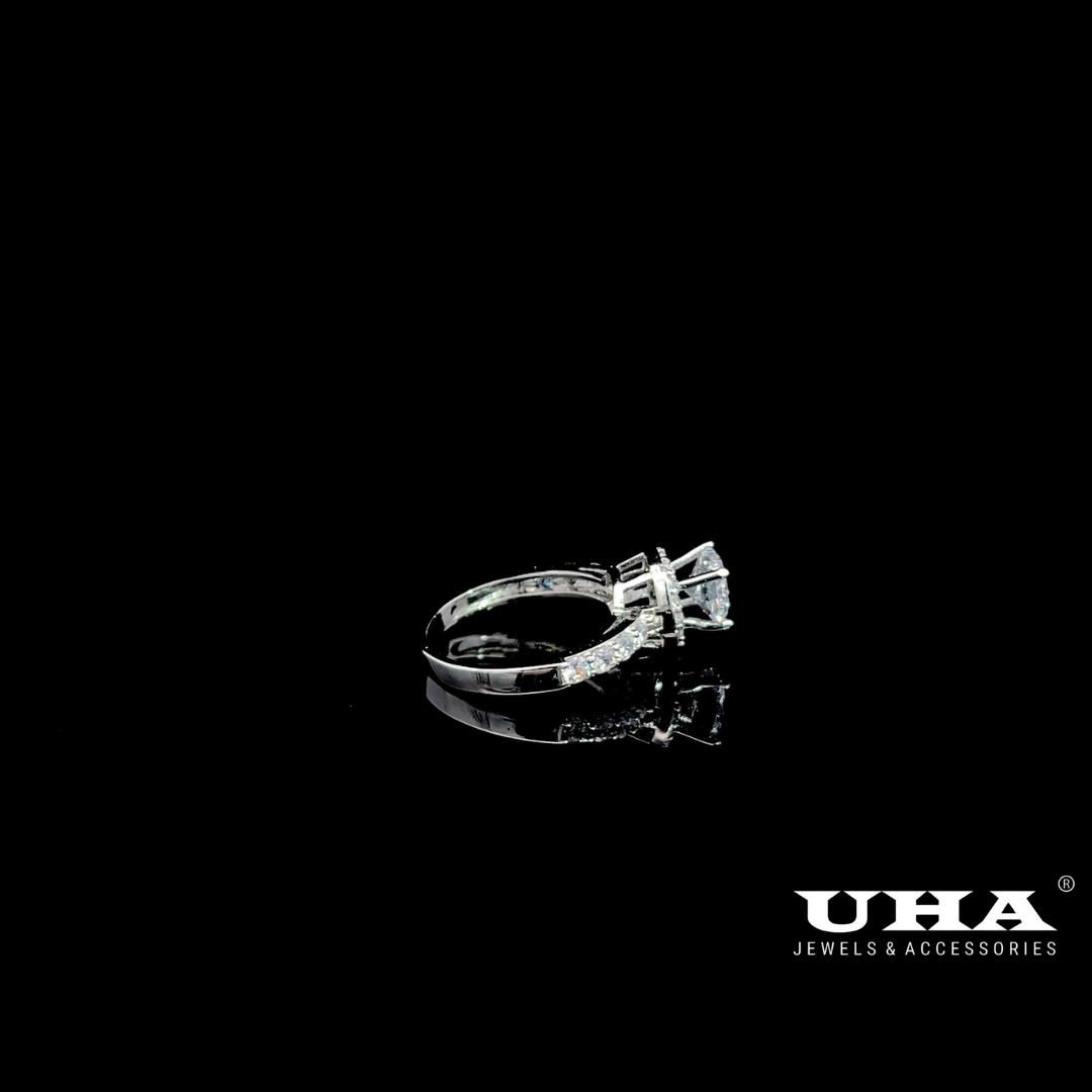 N750  Nhẫn nữ đính xoàn mạ vàng cao cấp