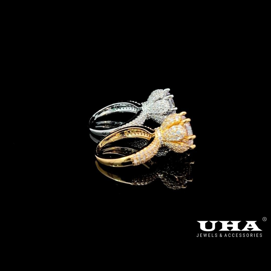 N503 Nhẫn nữ đính đá CZ cao cấp, thiết kế sang trọng, tinh tế UHA Women