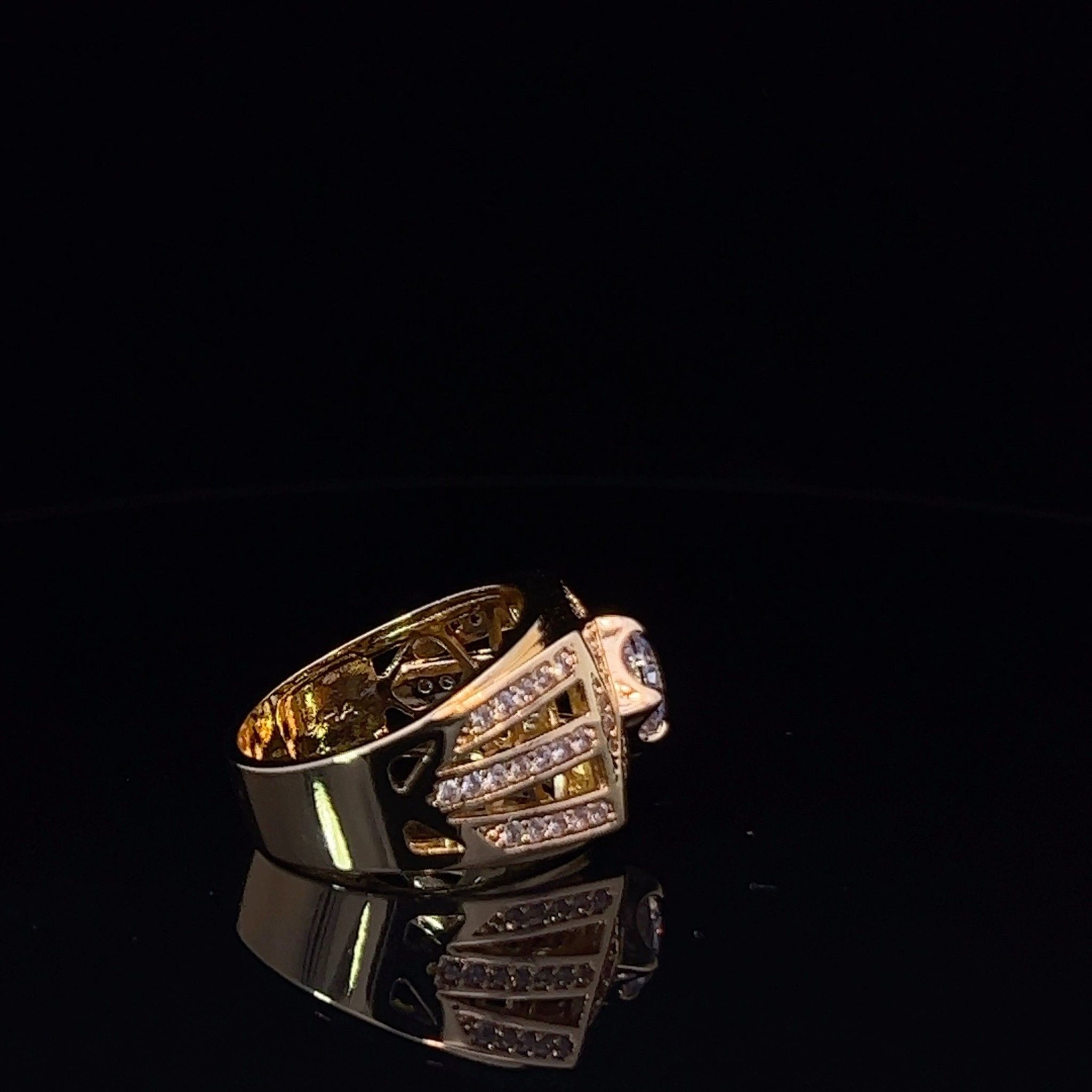 N1013 Nhẫn nam đính đá CZ có lót lòng cao cấp, sang trọng