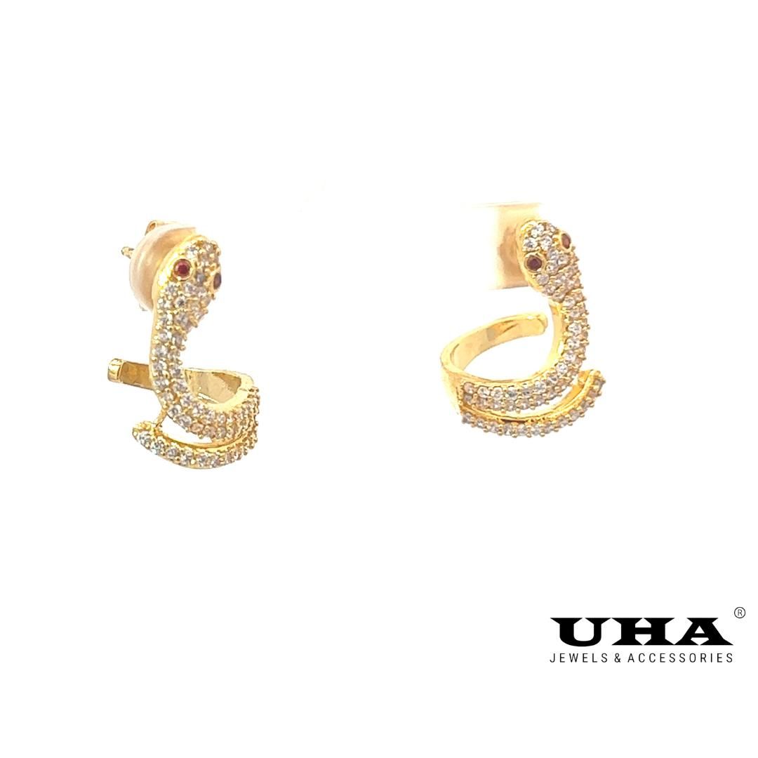 B1291 Bông tai nữ thiết kế kiểu rắn lạ mắt UHA Voi Women