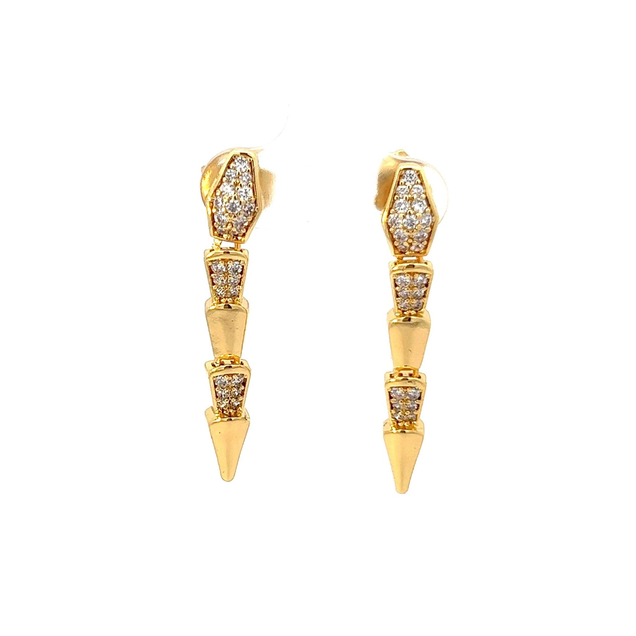 B1509 Bông tai đính đá baguette SIÊU XINH-UHA Women Voi
