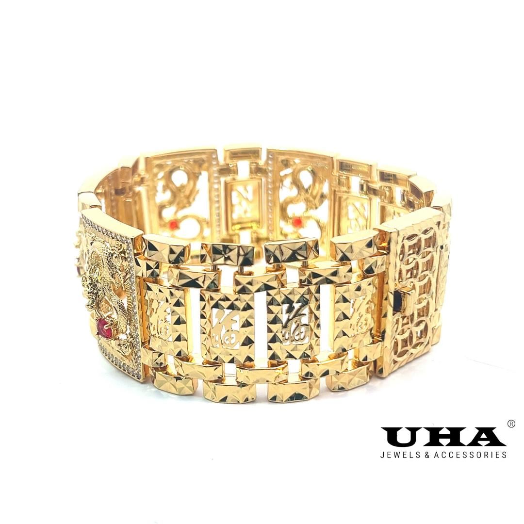 L632 Lắc tay nam thiết kế hình rồng sang trọng UHA