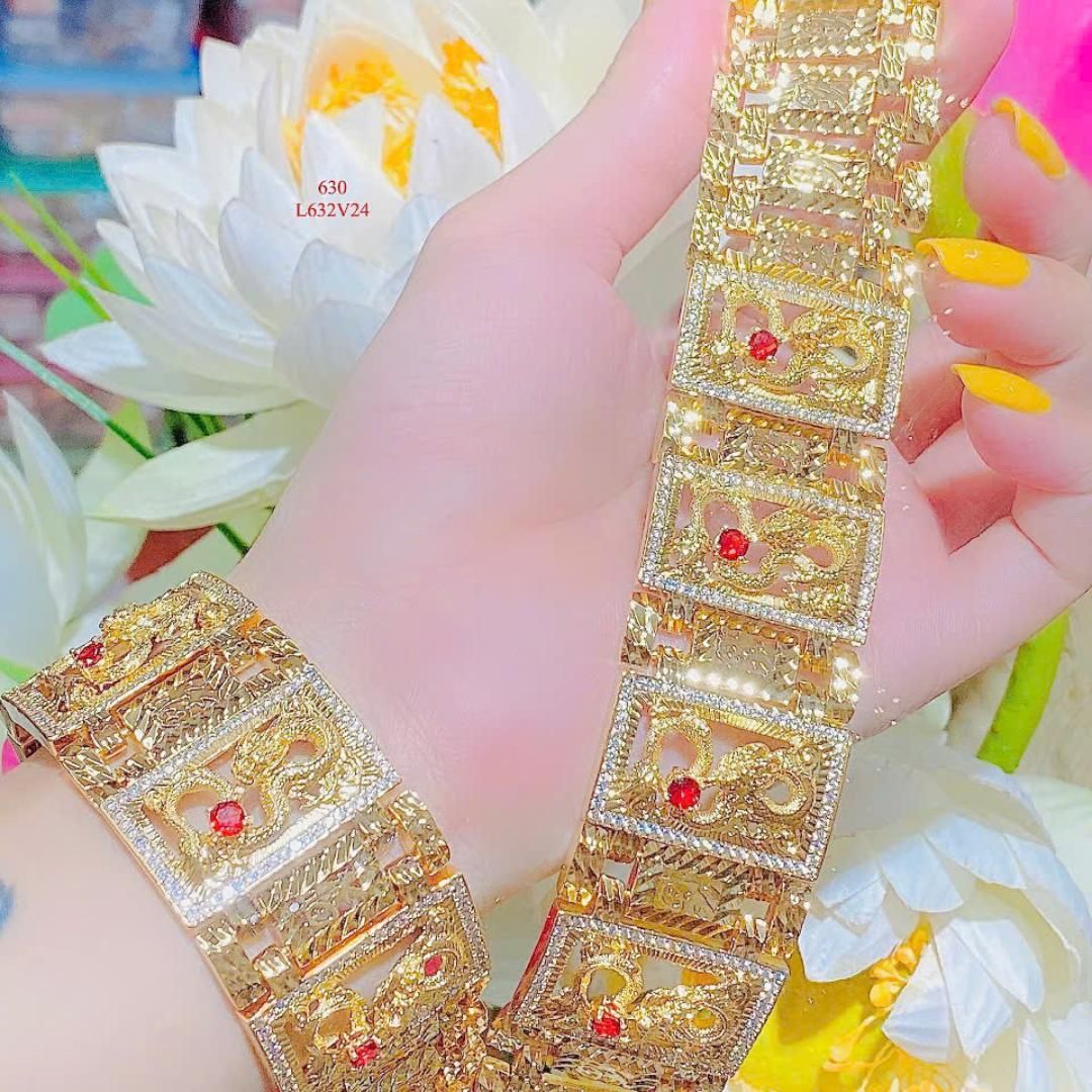 L632 Lắc tay nam thiết kế hình rồng sang trọng UHA