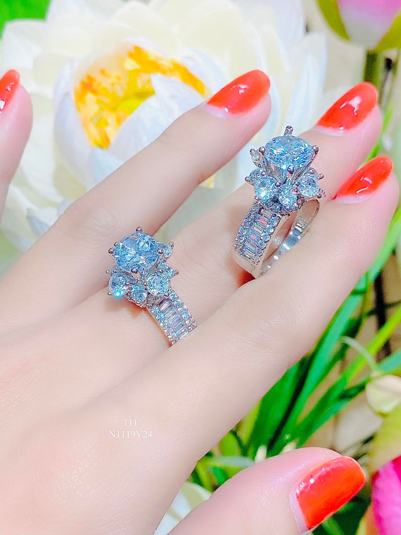 N1119 Nhẫn nữ đính đá CZ cao cấp sang trọng Women