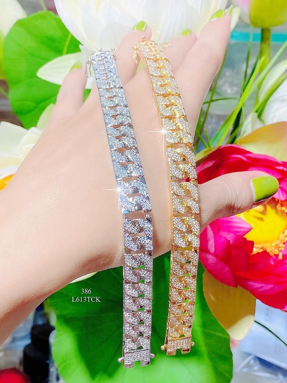 L613 Lắc tay unisex thiết kế đơn giản trẻ trung cá tính uha Cao Su