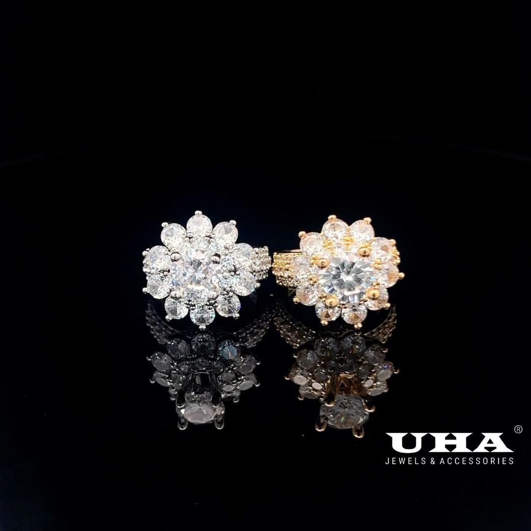 Nhẫn nữ N1234 đính đá CZ cao cấp sáng lấp lánh UHA Women