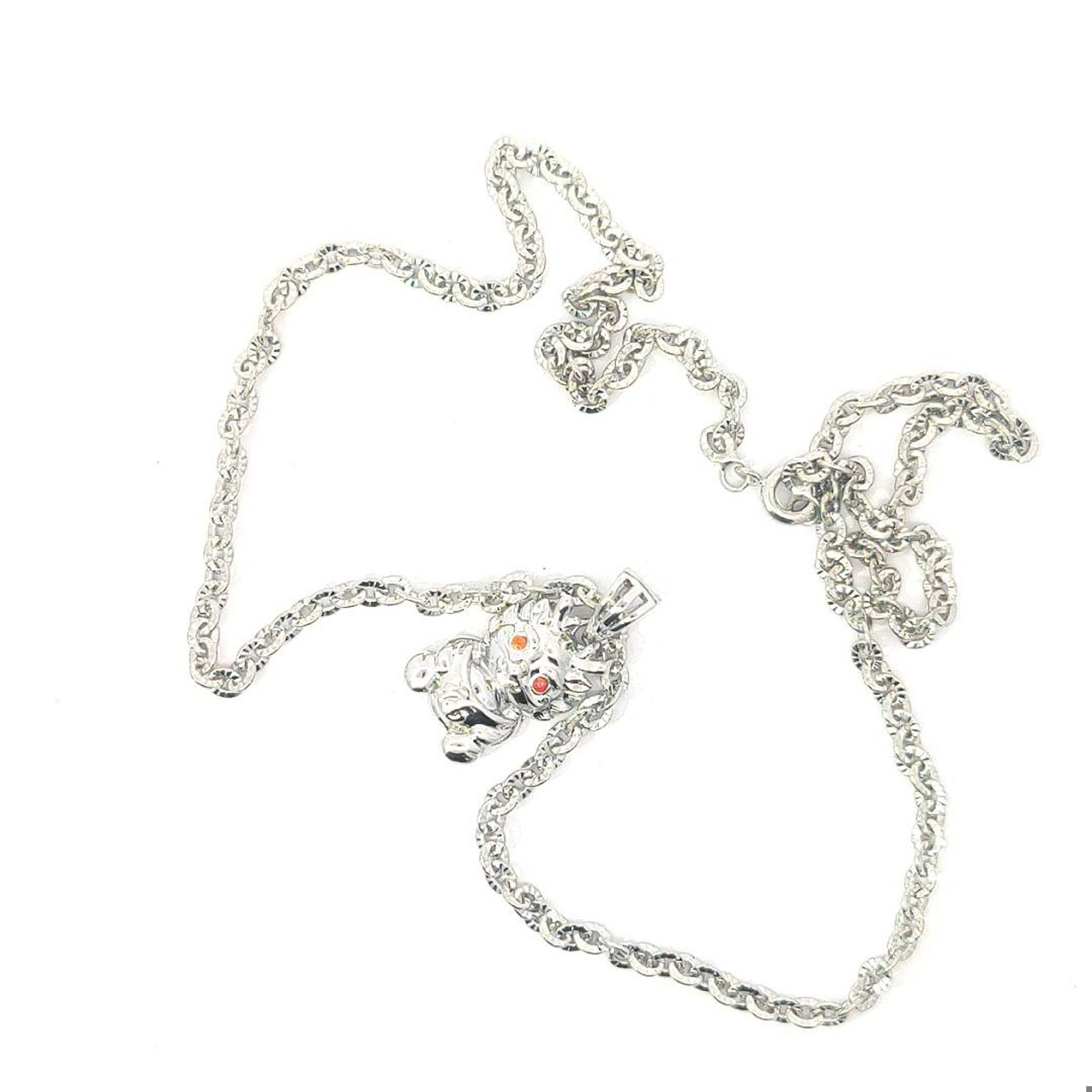 M1593 Mặt và  dây chuyền  kiểu rồng tài lộc đơn giản thanh lịch Women Nữ Jewelry Trang Sức