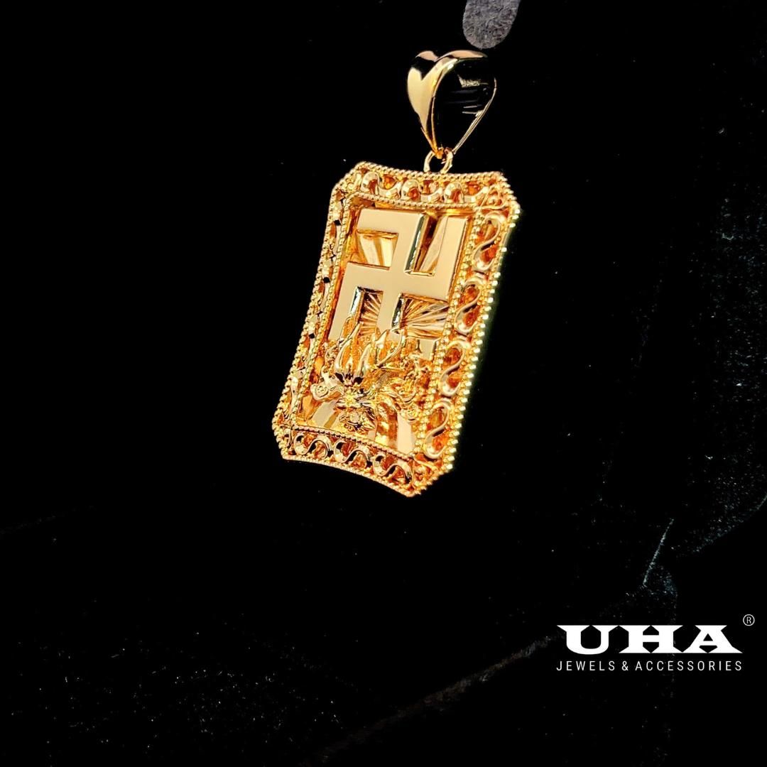 M1666 Mặt và dây chuyền nam thiết kế sang trọng quý phái UHA