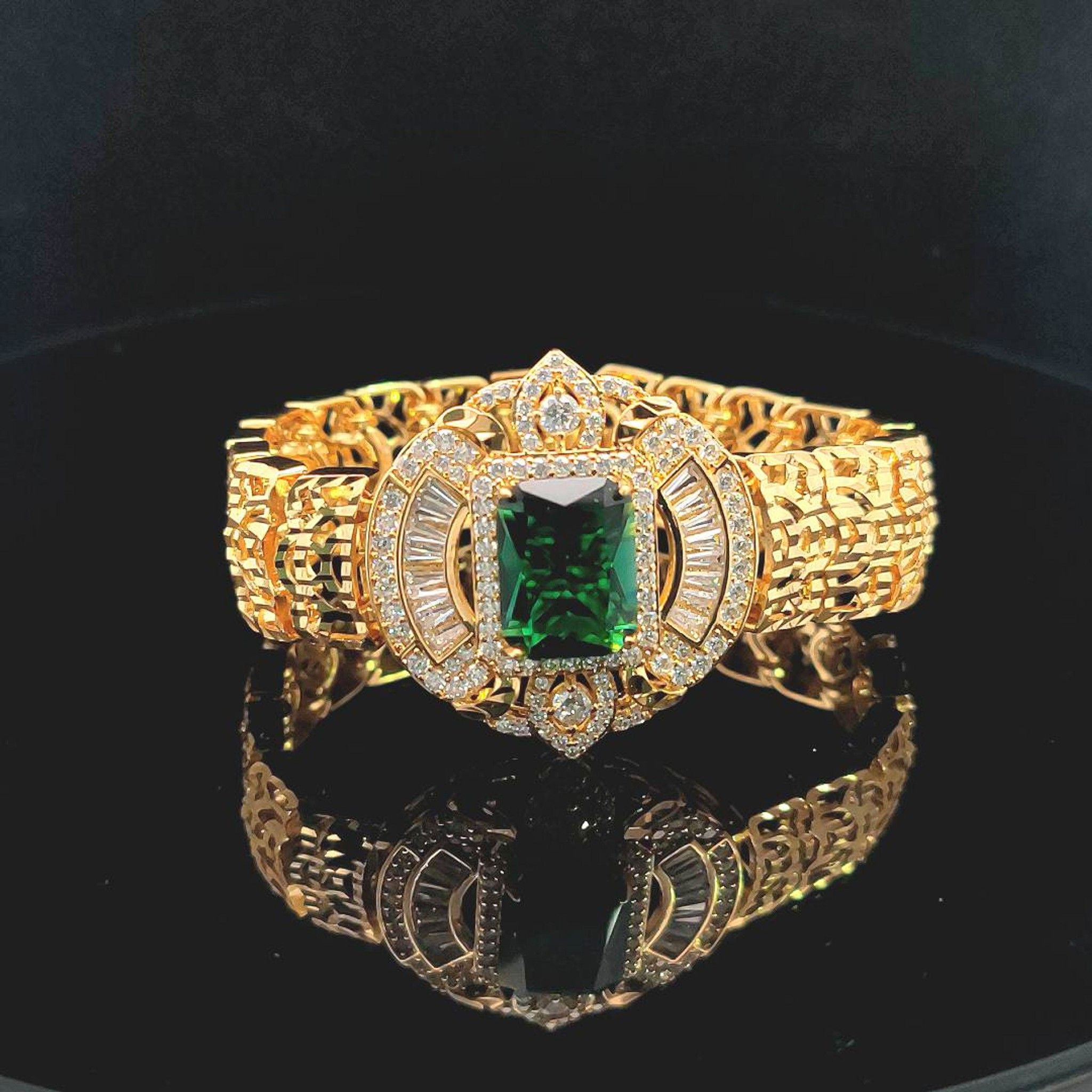 L619 Lắc tay nữ thiết kế sang trọng, đính đá CZ cao cấp UHA Phụ Kiện