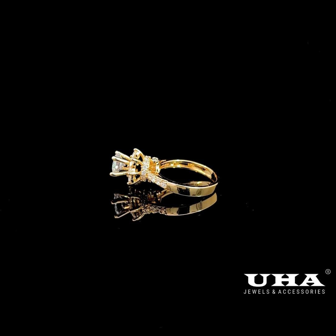 N680 Nhẫn nữ đính đá CZ cao cấp sáng lấp lánh UHA Women