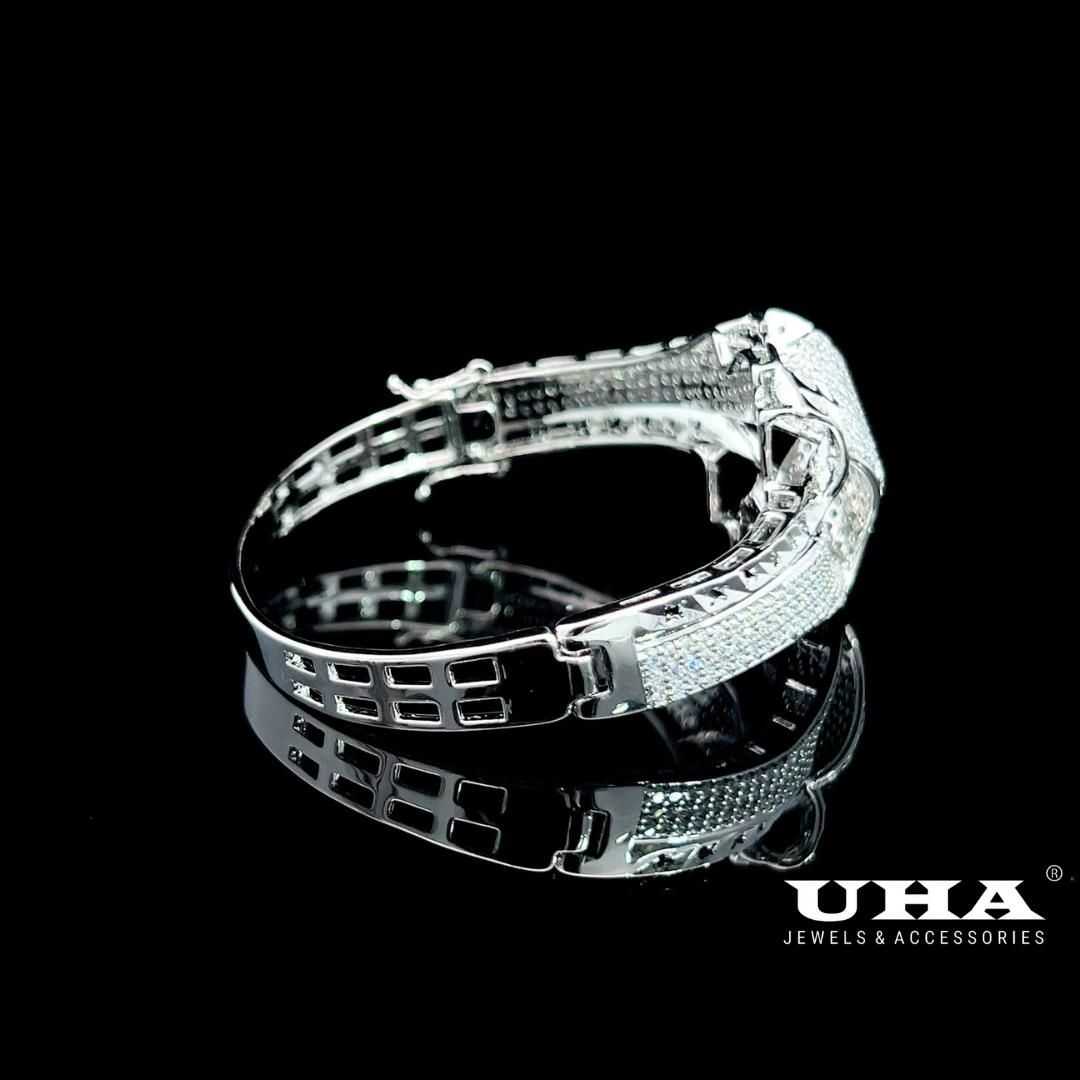 Vòng tay nữ UHA V361 thiết kế sang trọng đính đá sáng lấp lánh -  Phụ Kiện