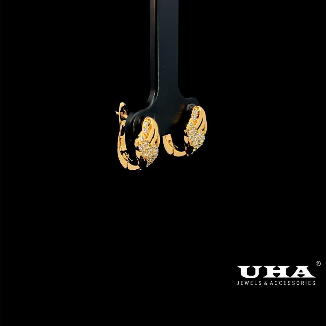 B1642 Bông tai nữ thiết kế sang trọng,đính đá cao cấp sáng lấp lánh UHA