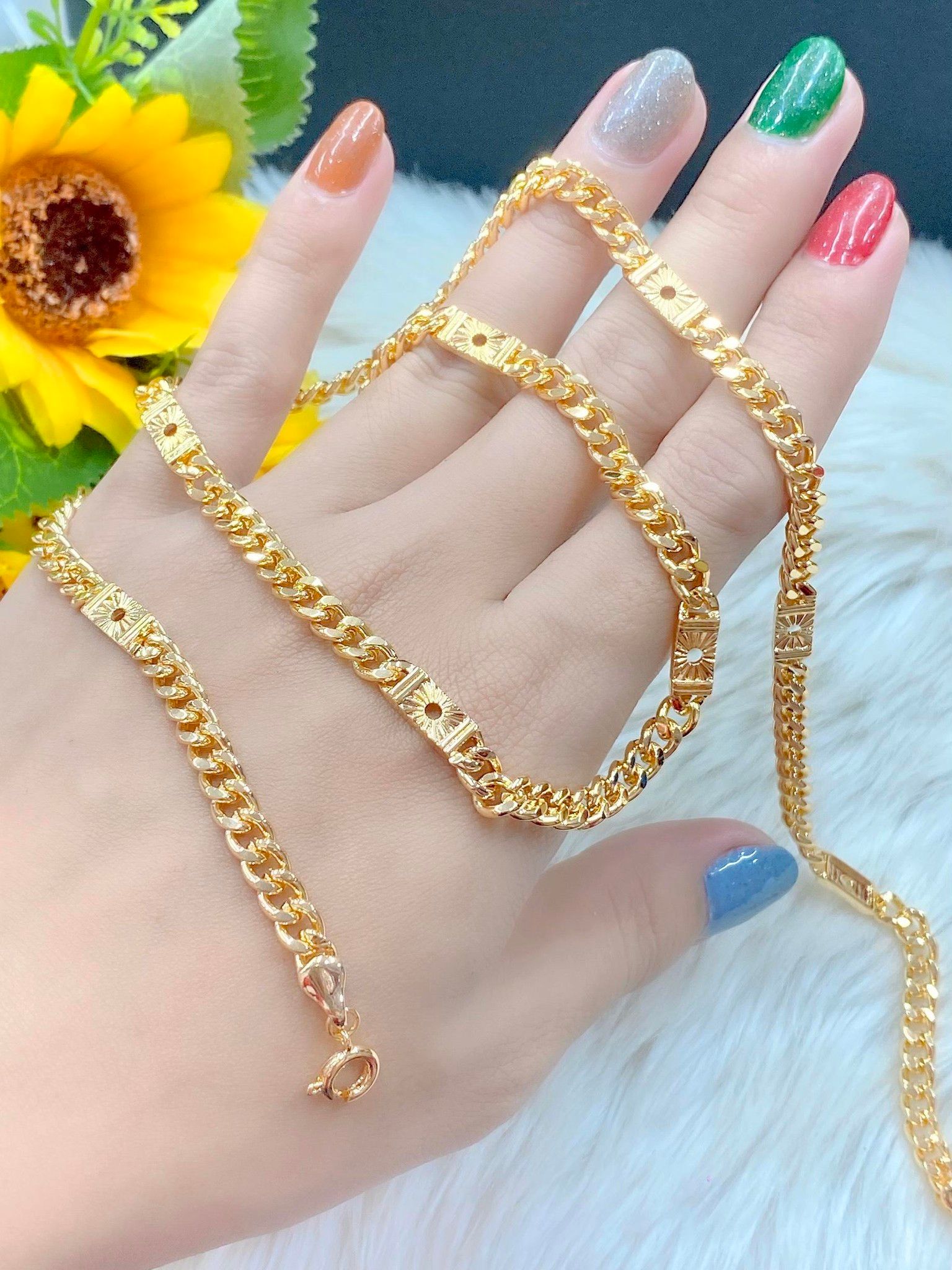 Dây Chuyền Nam Mạ Vàng 18K Cao Cấp UHA - Hàng Mới Về DC54
