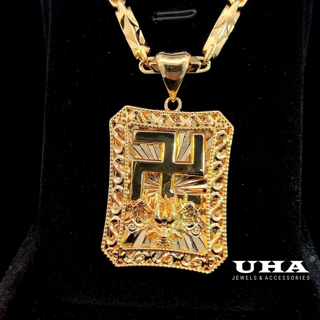 M1666 Mặt và dây chuyền nam thiết kế sang trọng quý phái UHA