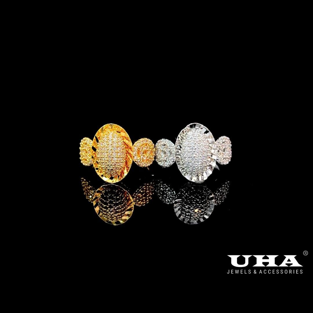 N903  Nhẫn nữ UHA đính đá CZ cao cấp sáng lấp lánh UHA Women