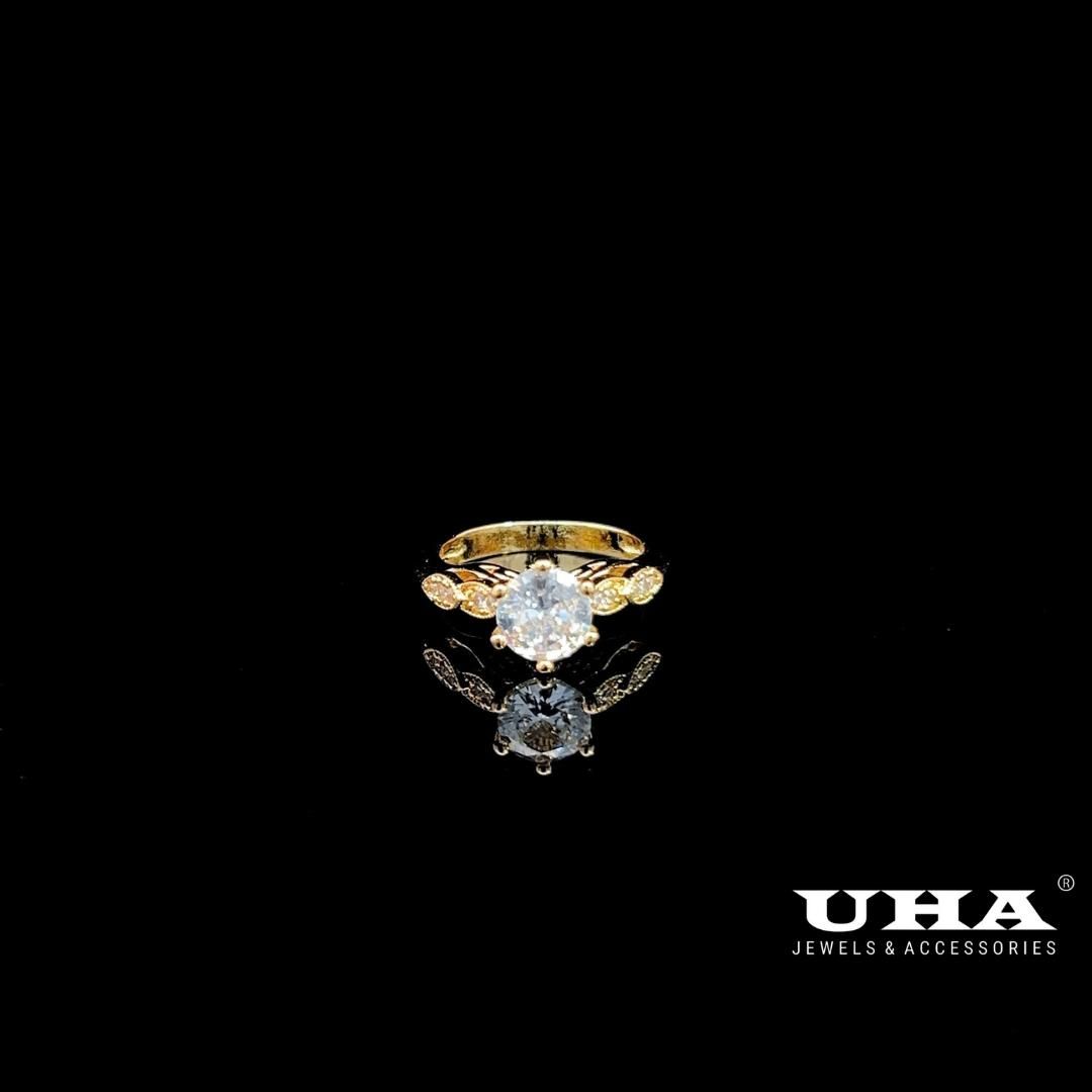 N1270 Nhẫn nữ đính đá CZ cao cấp sáng lấp lánh UHA Women