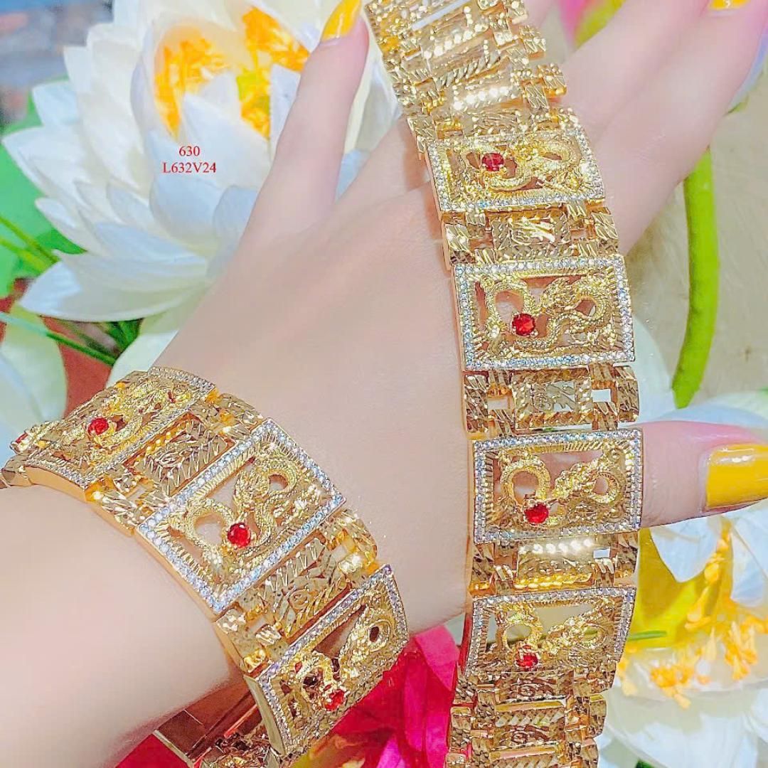 L632 Lắc tay nam thiết kế hình rồng sang trọng UHA