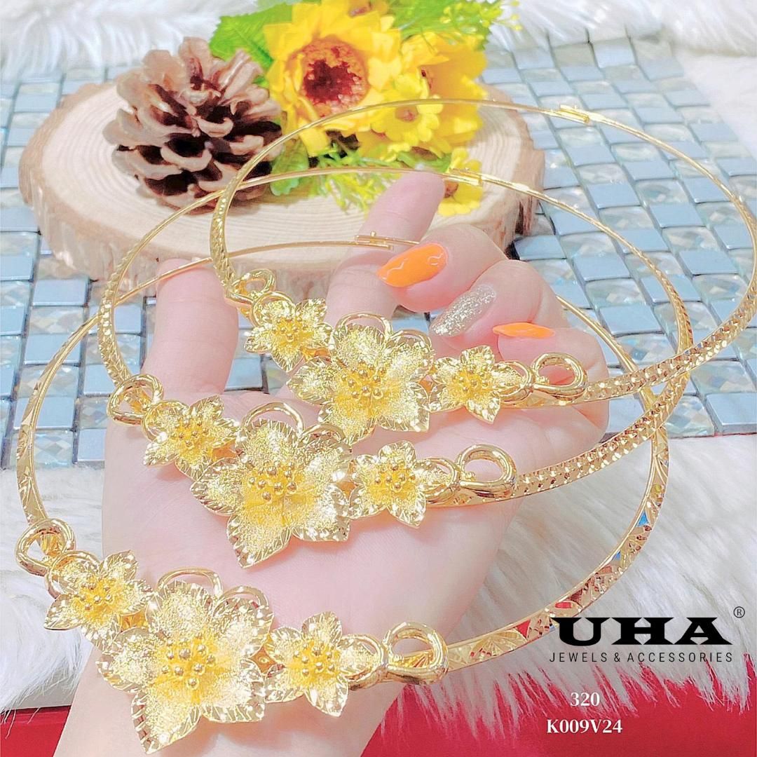 K009 Kiềng Cưới Hoa Mai tinh tế sang trọng Phụ Kiện UHA
